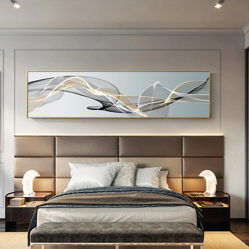 Modern Nordic Wall Art Canvas Print 150 x 50 cm