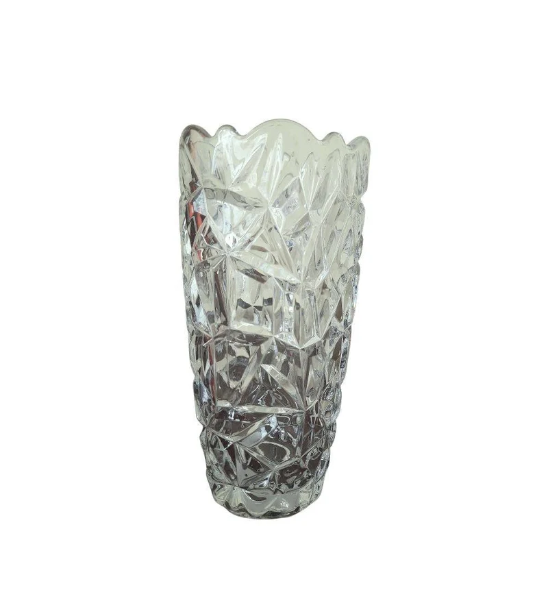 Floral Glass Vase 23 cm
