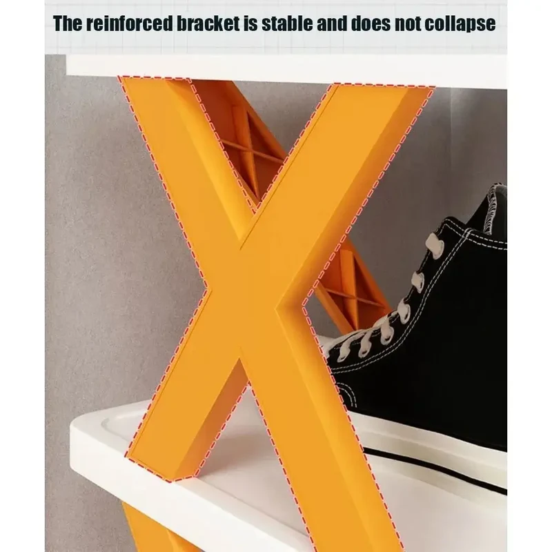 5 Layer Stackable Plastic Shoe Rack