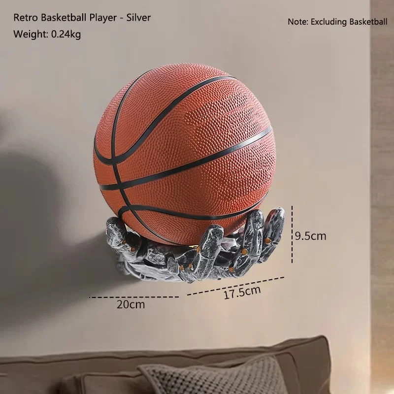 Robotic Hand Basketball Wall-Mounted Rack
