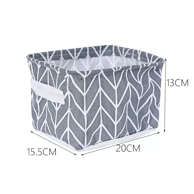 Cotton Linen Portable Storage Basket
