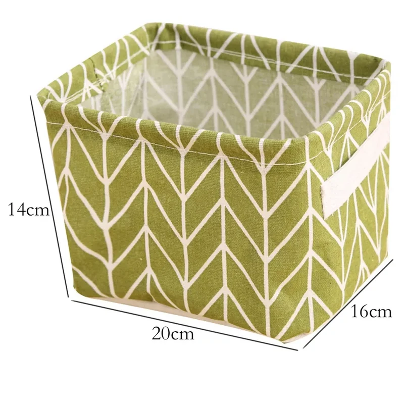 Cotton Linen Portable Storage Basket