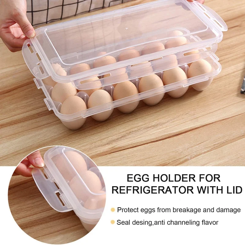 Plastic Egg Storage Box 18 Slots