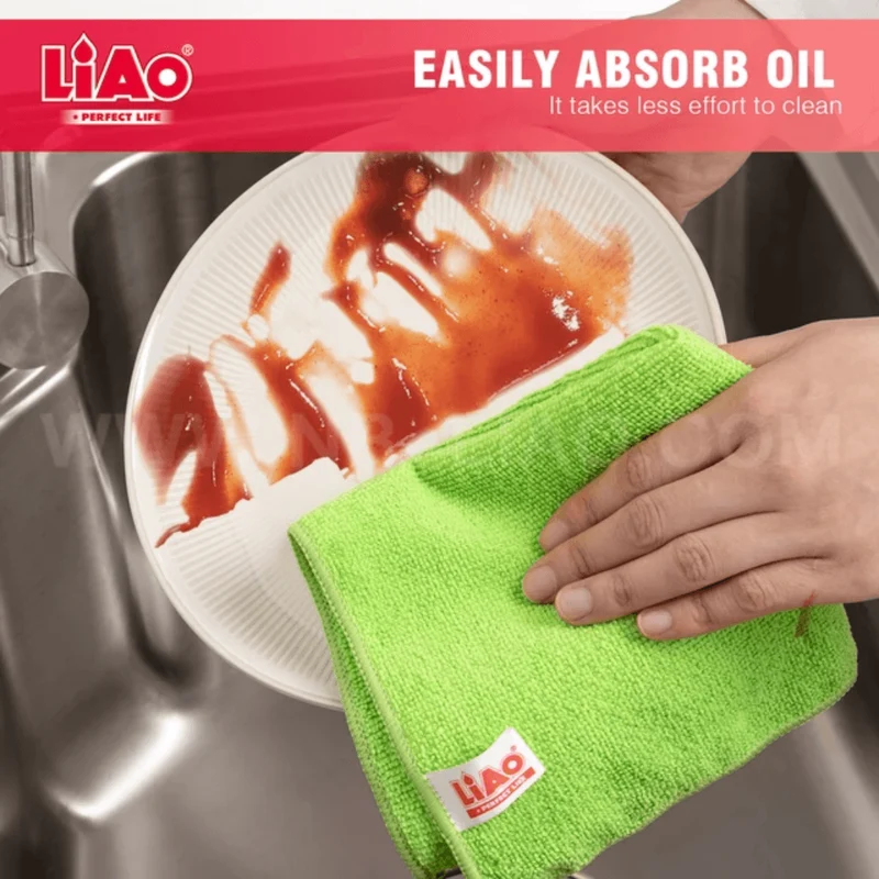 LIAO Multipurpose Microfiber Cloths 12PCS