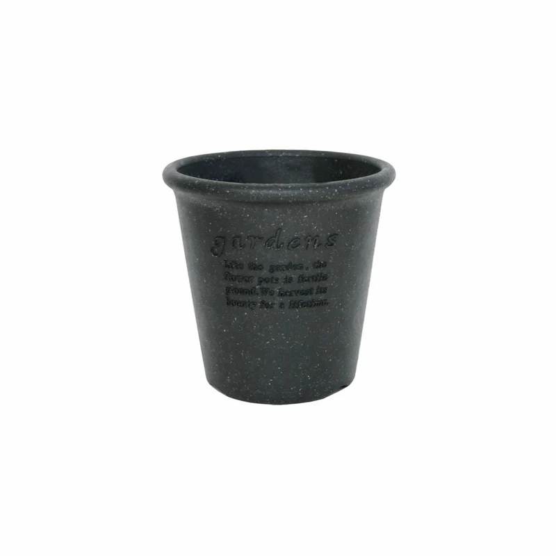 Hachiman Pflanztopf Eco 5 Rund, Blumentopf, Polypropylen, Schwarz, 1.3 L, 214922