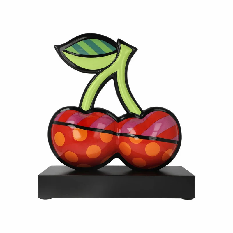 Goebel Figur Romero Britto - Cherries, Porzellan, Bunt, Limited Edition, 33 cm, 66453321