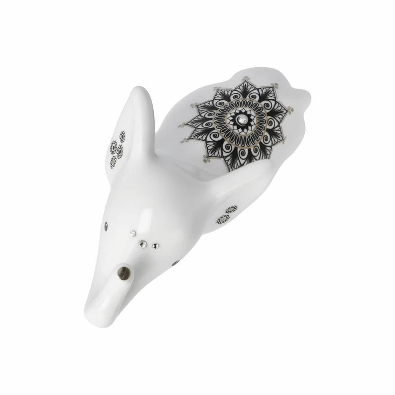 Goebel Figur Elephant - Kamili, Porzellan, schwarz-weiß, 11 cm, 70001171