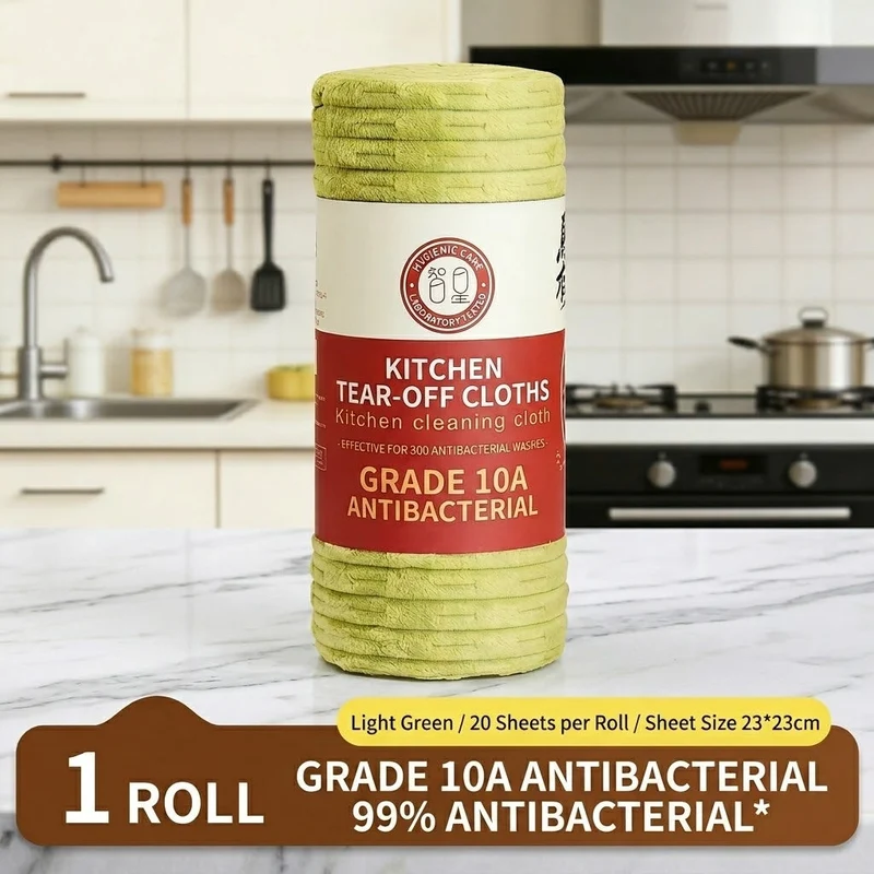Anti-Bacterial Reusable Kitchen Cleaning Cloth Roll