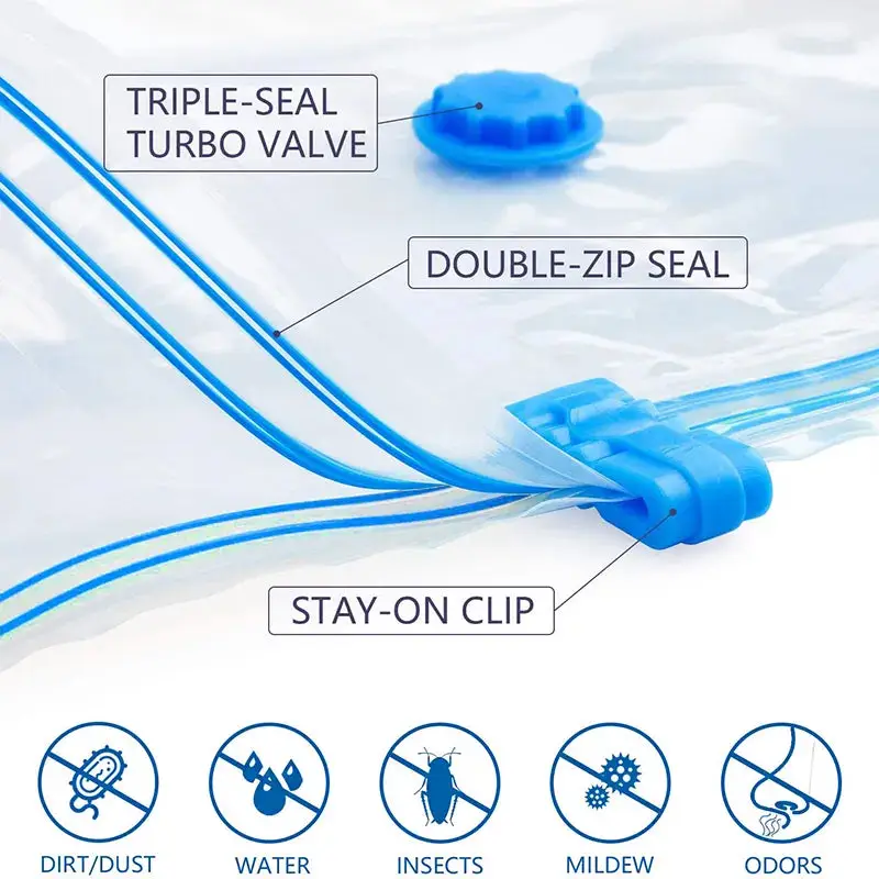 5 PCS Vacuum Bags with Pump