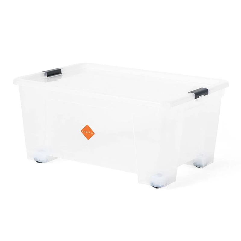 Plastic Storage Box Transparent 45L