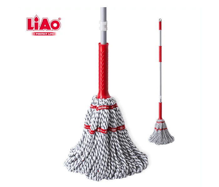 Liao Heavy-Duty Self-Wringing Twist Mop (Microfiber Easy Squeeze Floor Cleaner)