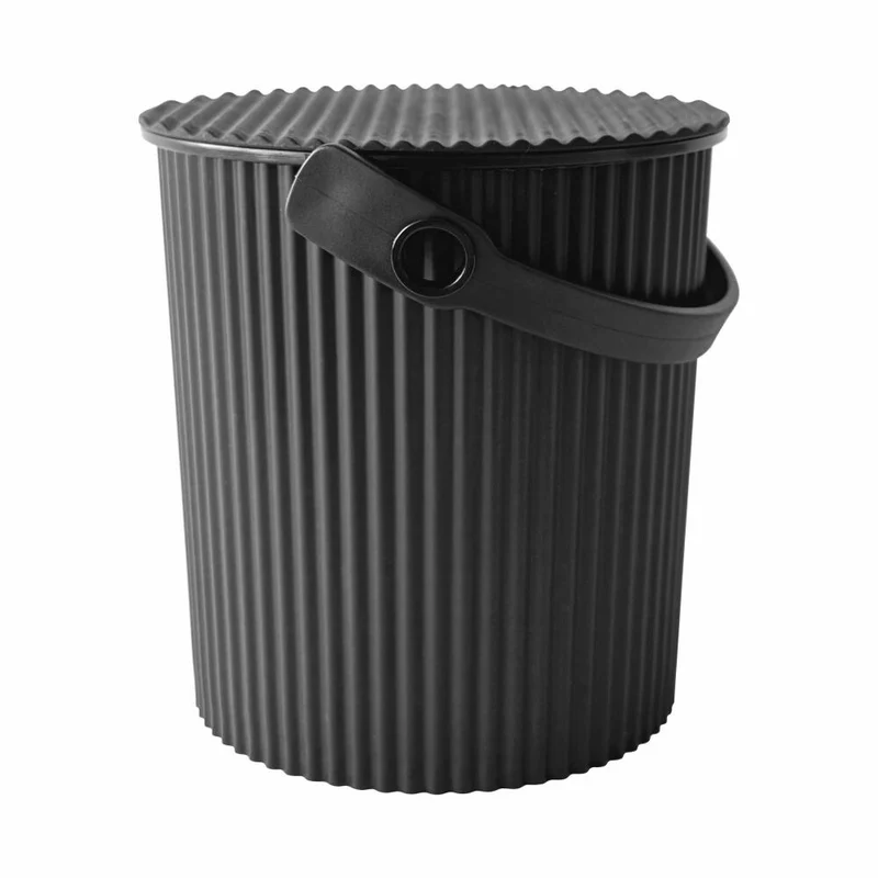 Hachiman Aufbewahrungseimer Omnioutil Baby, Kunststoff, Schwarz, 700 ml, 247166