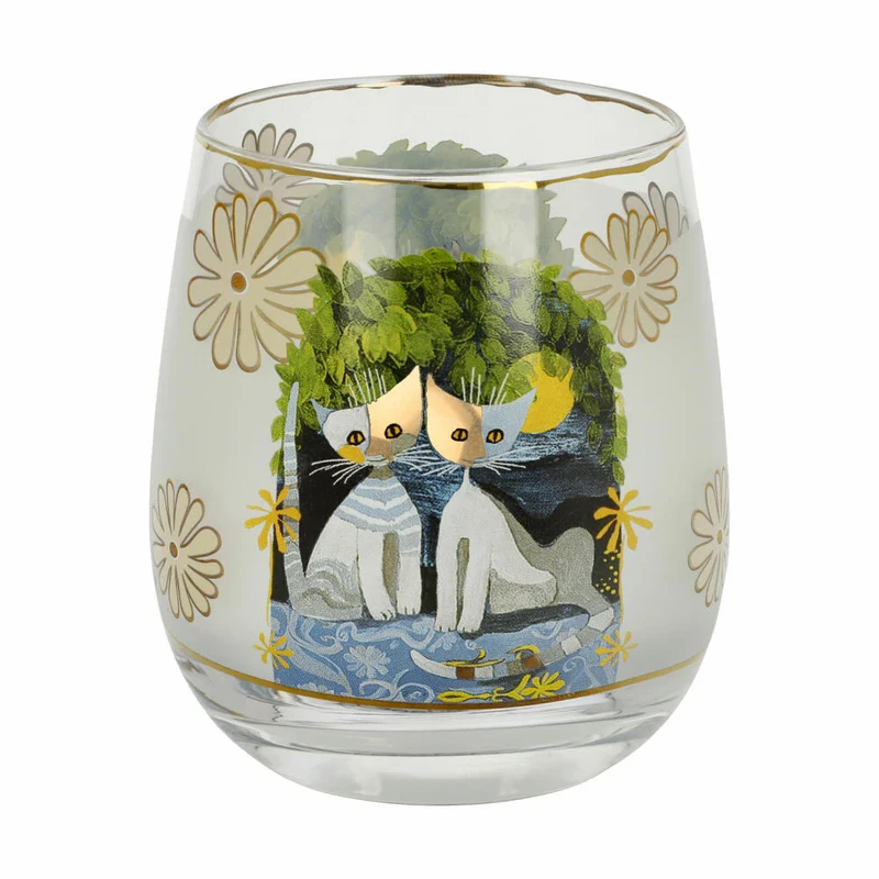 Goebel Windlicht Rosina Wachtmeister - Al chiaro di luna, Glas, Bunt, 9.5 cm, 66861411