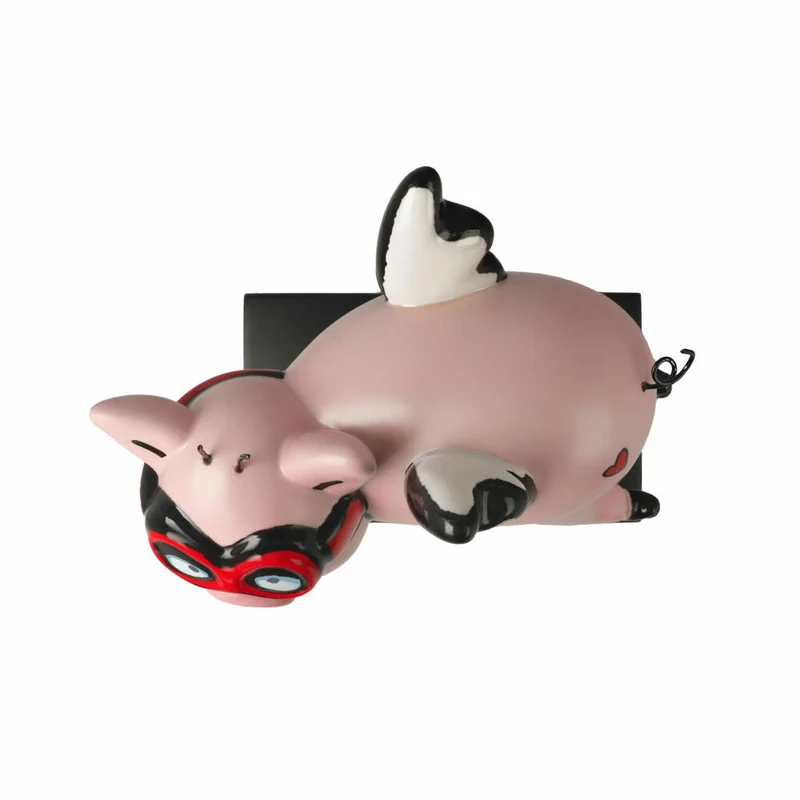 Goebel Figur Ed Heck - When Pigs Fly, Pop Art, Porzellan, Bunt, 29 cm, 67200171