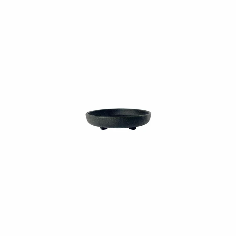 Hachiman Pflanztopfuntersetzer Eco 3 Rund, Polypropylen, Schwarz, 9 cm, 242673