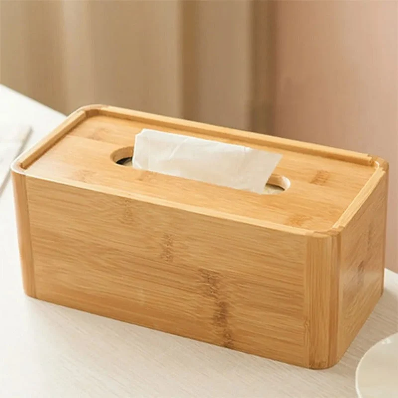 Bamboo Wooden Tissue Box