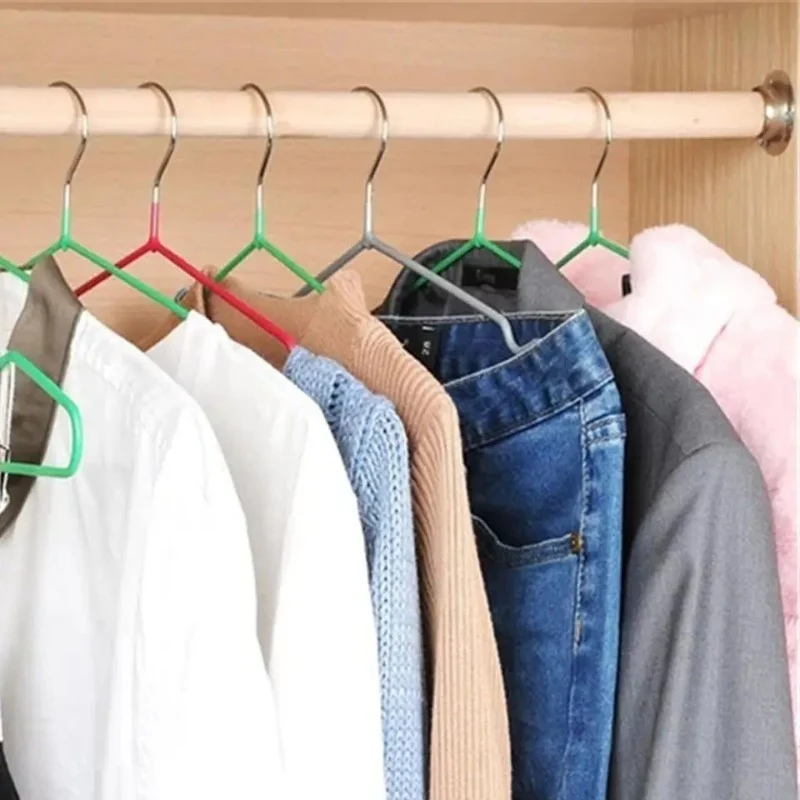 Metal PVC Coated Cloth Hanger 10PCS