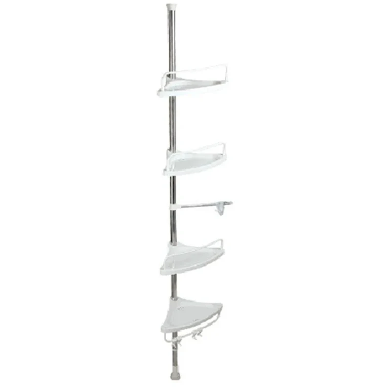 Multi-Layer Plastic Bathroom Corner Organizer Shelf