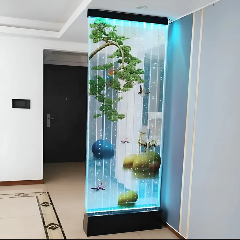 Modern LED Bubble Wall Fountain Interior Waterfall