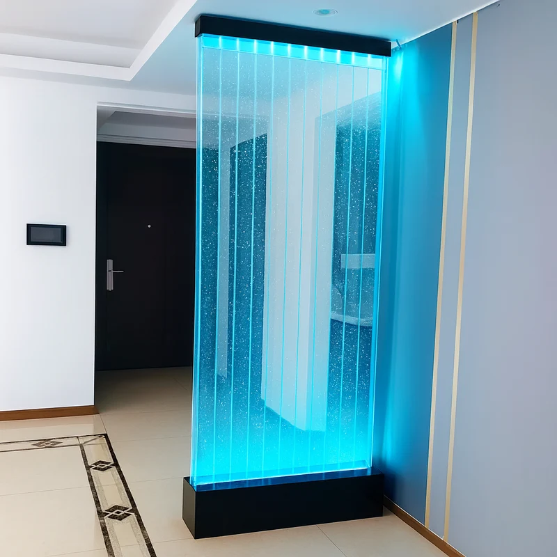 Modern LED Bubble Wall Fountain Interior Waterfall