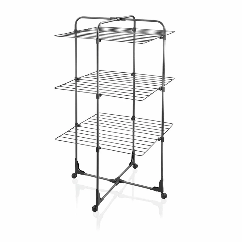 Leifheit Turmtrockner Classic Tower 270 Black, Trockenständer, Wäschetrockner, 81470