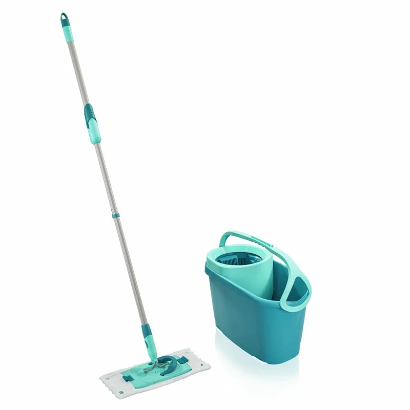 Leifheit Reinigungs-Set Clean Twist M Ergo micro duo, mit 1 L Kraftreiniger, 87024