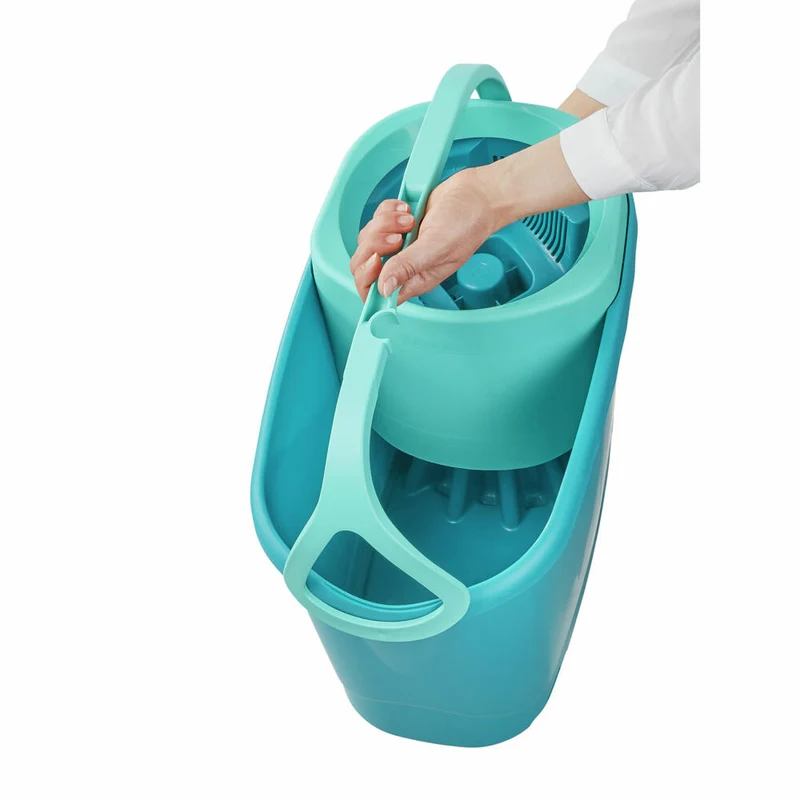Leifheit Reinigungs-Set Clean Twist M Ergo micro duo, mit 1 L Kraftreiniger, 87024