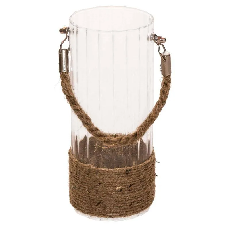 Glass Cylinder Vase 18 cm