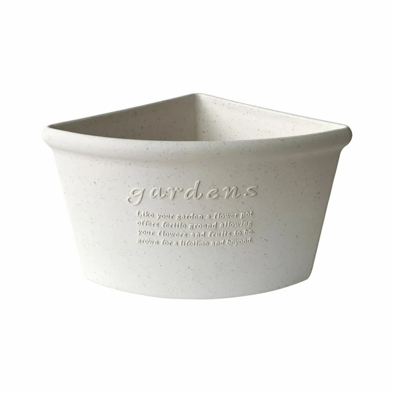 Hachiman Ecktopf Eco Pot 260, Pflanztopf, Polypropylen, Weiß, 7.5 L, 242932