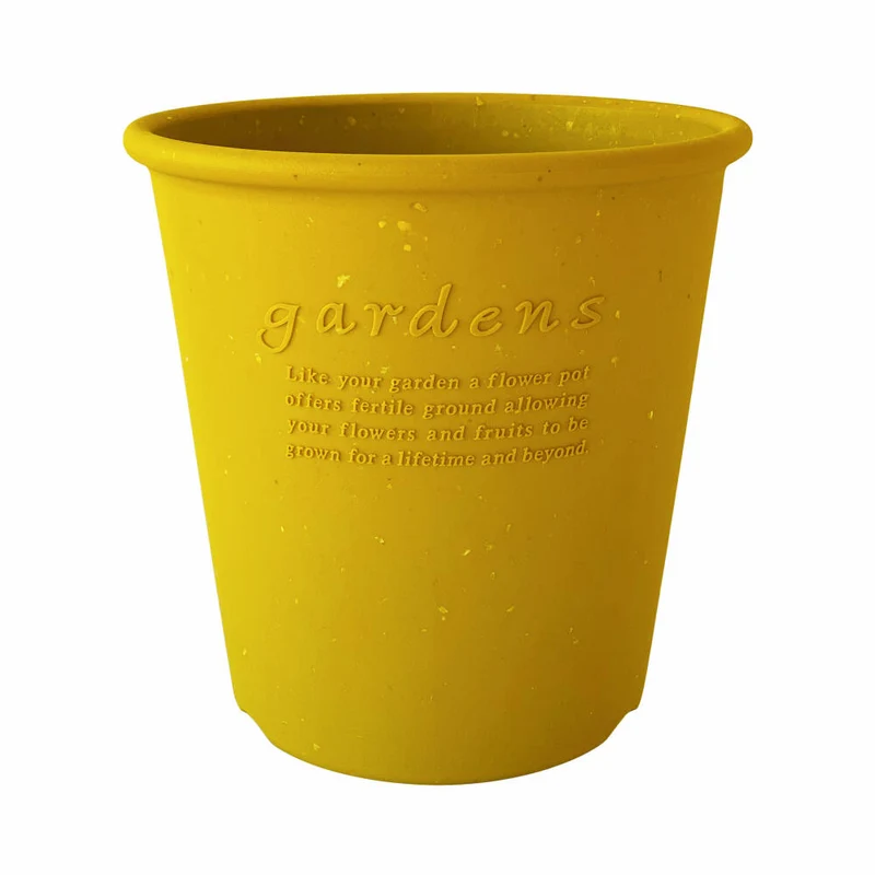 Hachiman Pflanztopf Eco 10 Rund, Blumentopf, Polypropylen, Senf, 12.7 L, 244325