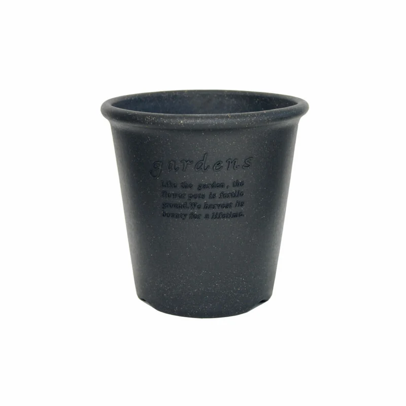 Hachiman Pflanztopf Eco 6 Rund, Blumentopf, Polypropylen, Schwarz, 2.7 L, 214939