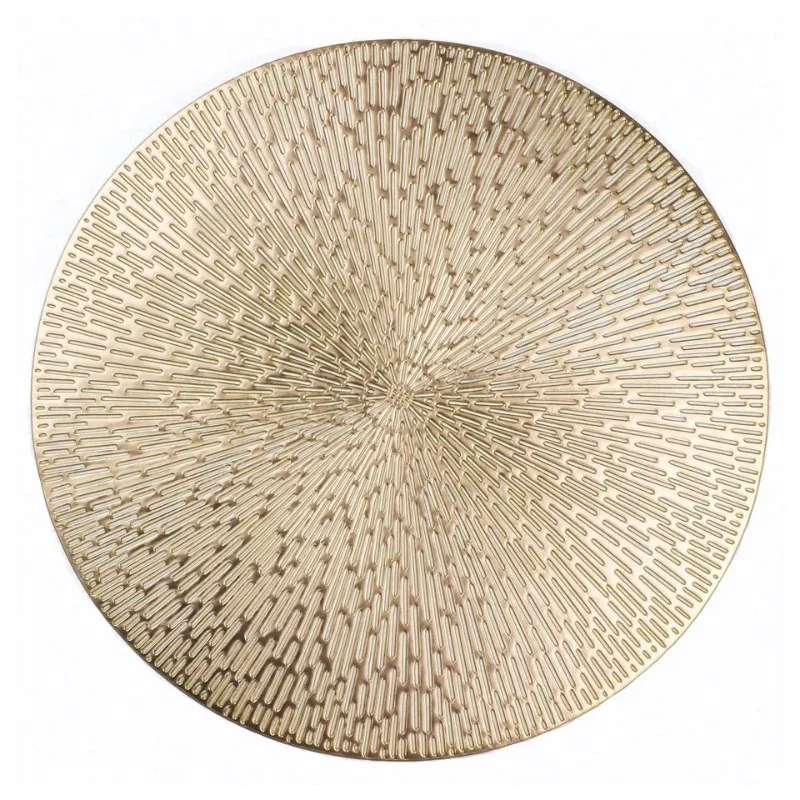 Vinyl Round Placemat Gold 38 cm