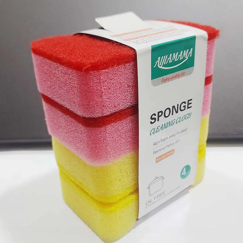 Kitchen Dish Cleaning Sponge 4PCS