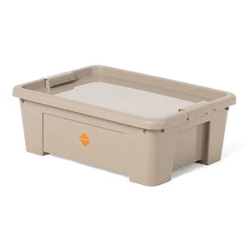 10L Coloured Storage Box Bin with Lid Organizer