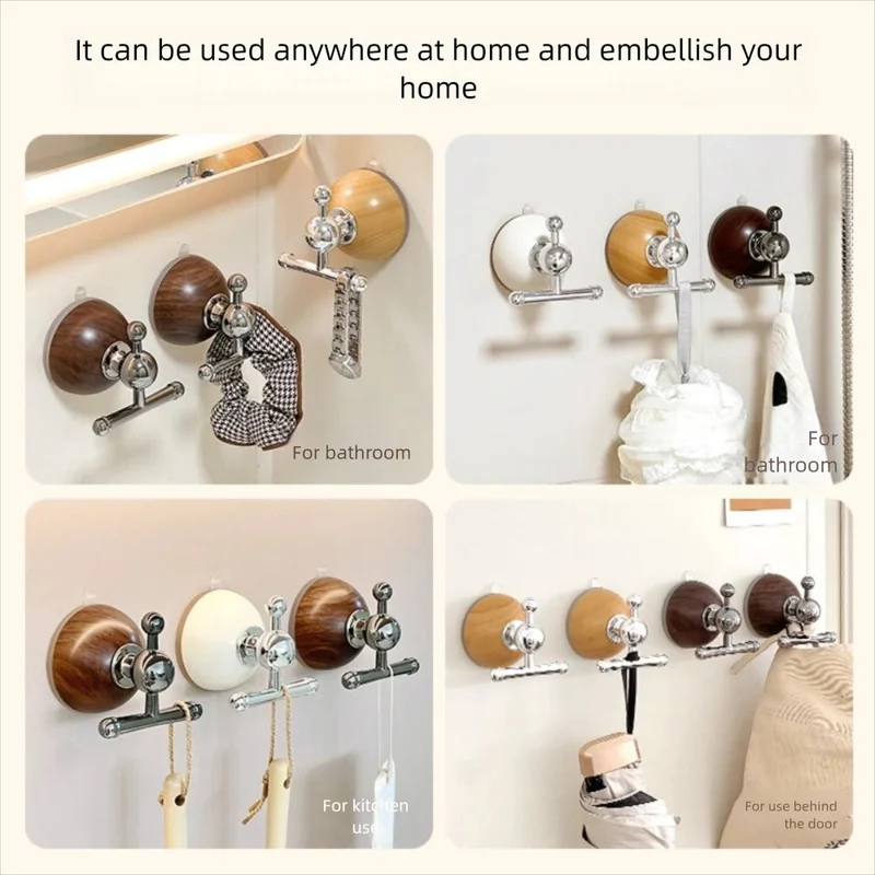 Punch-Free Quick Hang Wall Suction Cup Hook