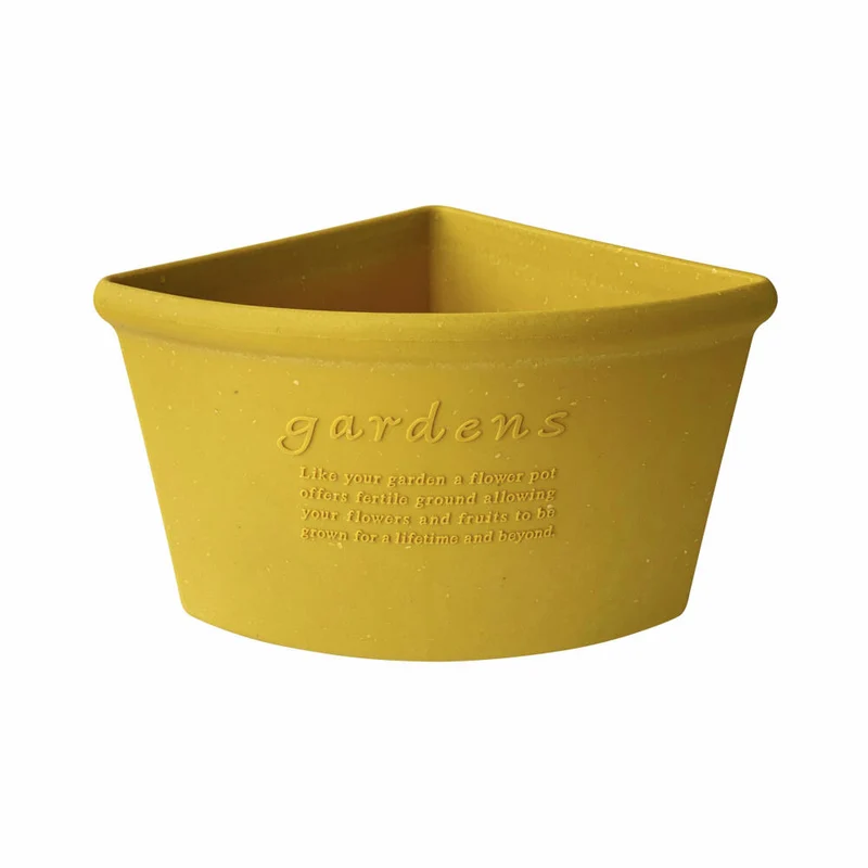 Hachiman Ecktopf Eco Pot 260, Pflanztopf, Polypropylen, Senf, 7.5 L, 242925