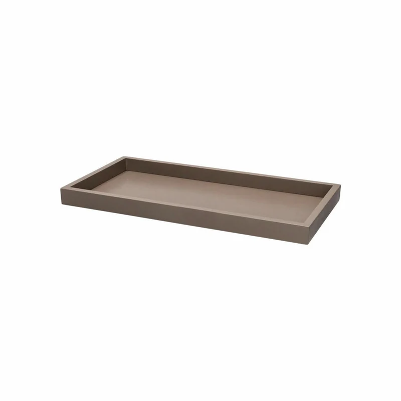 Gift Company Tablett Neo, rechteckig, Dekotablett, Ablage, MDF, Sandstone / Grau, 30 x 15 cm, 1202101029