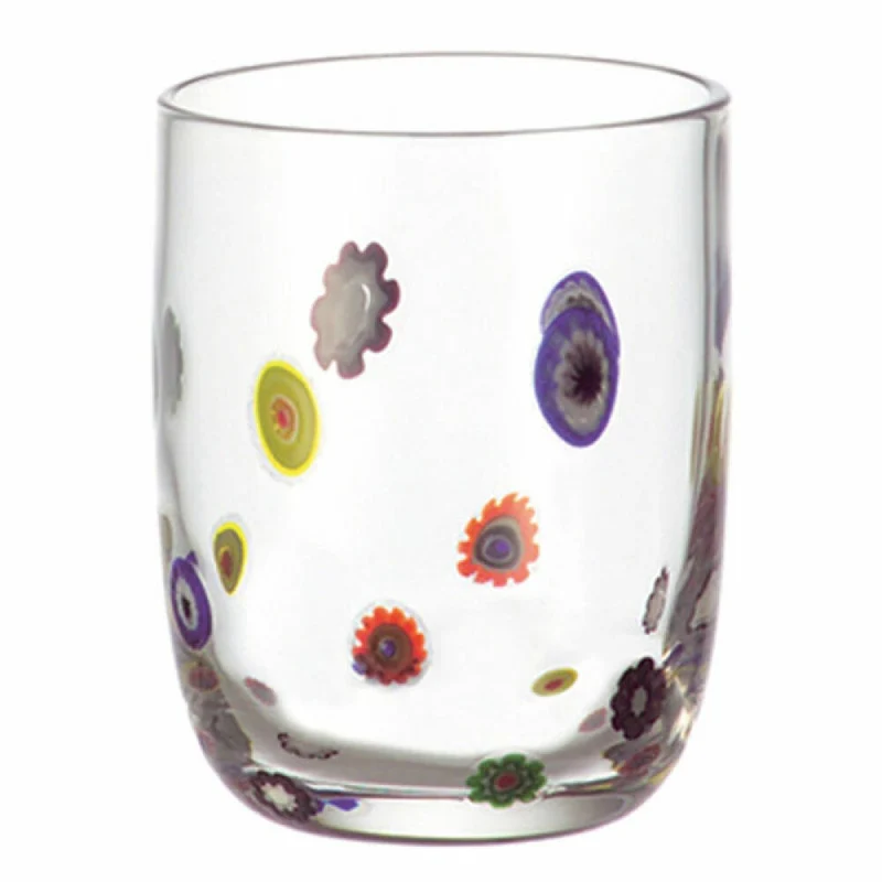 Leonardo Millefiori Set 7-teilig, Krug + Saftgläser, Saft Becher, Wasserkrug, Kanne, 2 L, 17184