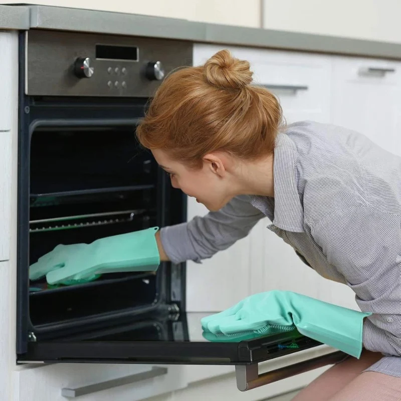 Magic Silicone Dish Washing Glove Pair