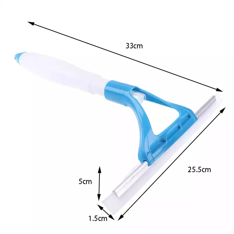 Glass Cleaning Wiper Squeegee with Spray Bottle