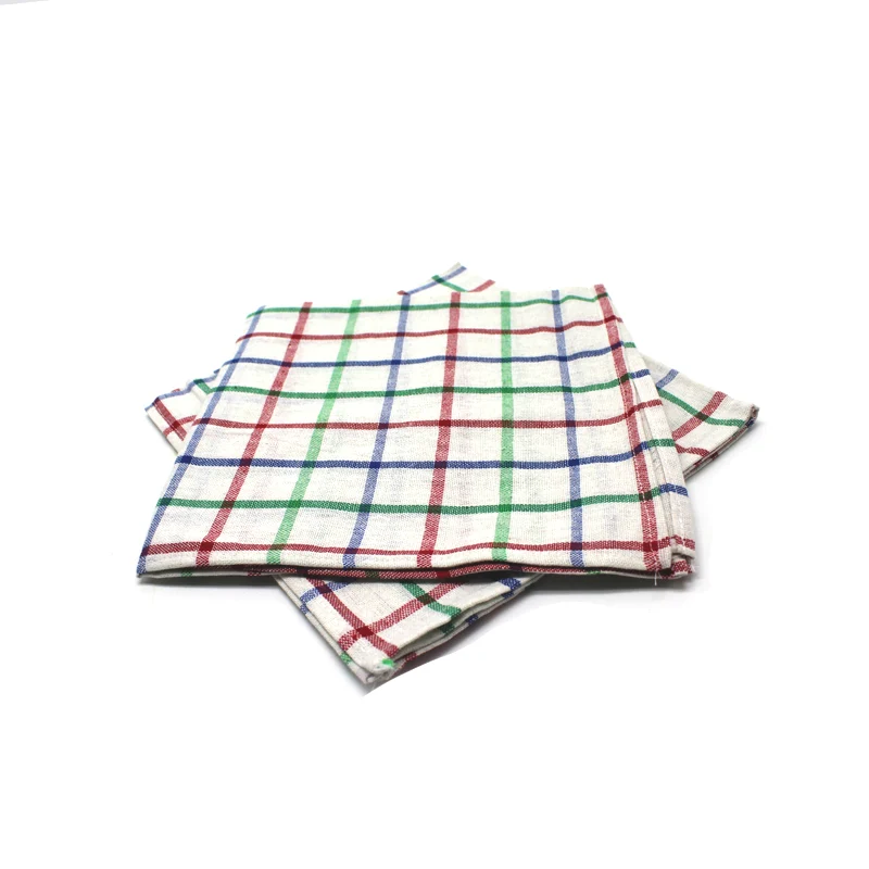 Cotton Checkered Wiping Cloth 2 PCs