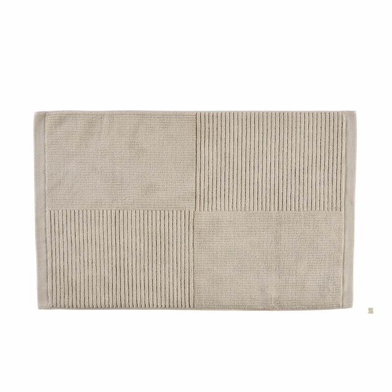 Zone Denmark Badematte Classic Sand, Fußmatte, Baumwolle, Natur, 80 x 50 cm, 35161