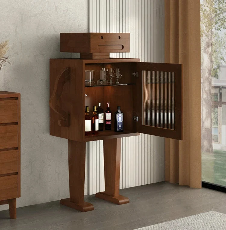 Playful Happy Robot Retro Cabinet