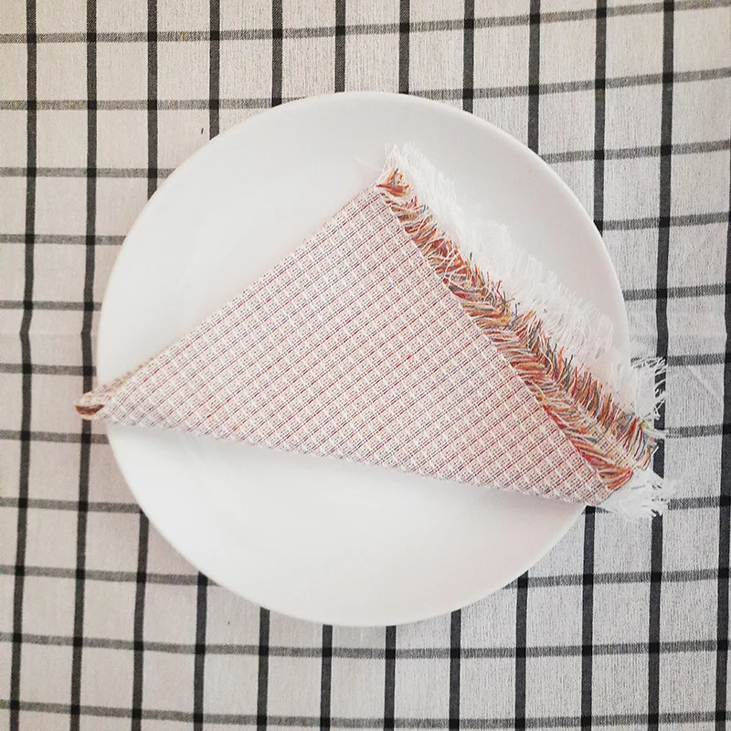 Cloth Napkin Hand Woven for Table 6 PCS Set