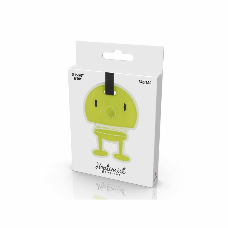 Hoptimist Taschenanhänger Bag Tag Green, 100% Silikon, Grün, 10 x 8 cm, 35796
