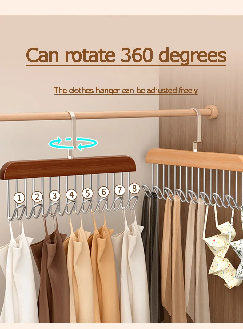 Multi-Hook Space Saver Clothes Organizer Rack