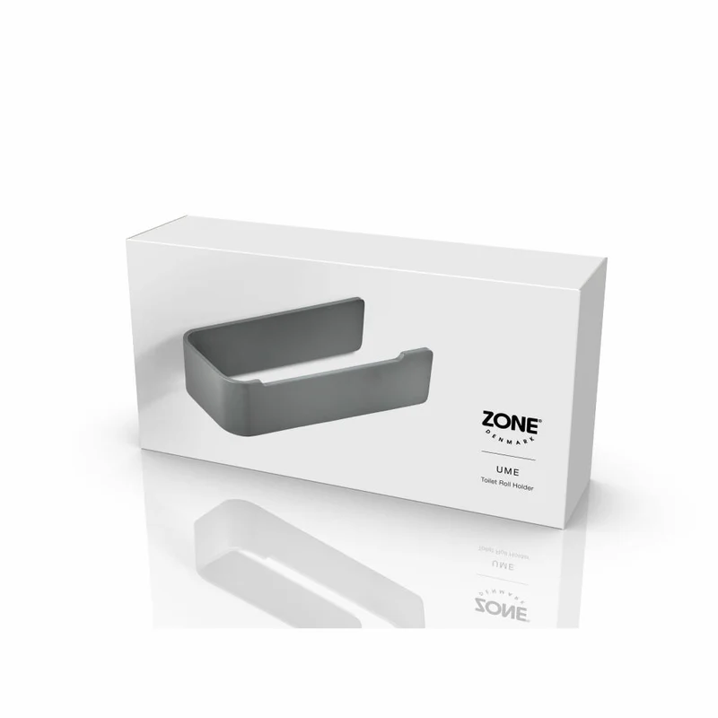 Zone Denmark Toilettenpapierhalter Ume Grey, WC-Rollenhalter, Aluminium, Grau, 34998