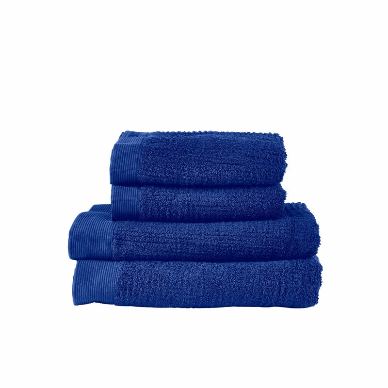 Zone Denmark Handtuch-Set Classic Indigo Blue 4-tlg., Baumwolle, Blau, 34663