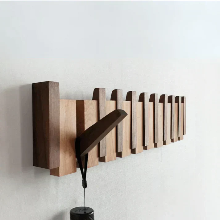 Porte Manteaux Mural Piano en Bois - Élégant et Pratique