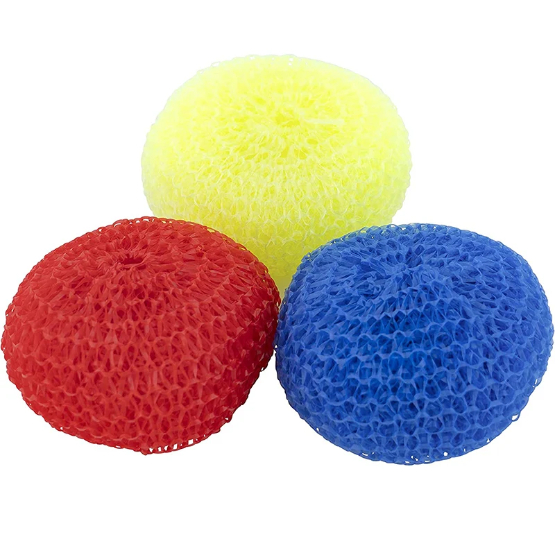 Nylon Round Mesh Scourers 3 PCS